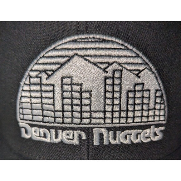 Denver Nuggets Mitchell & Ness HWC Panda Pro Black 25th Anniv Snapback Hat New - Picture 2 of 11